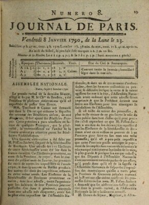 Journal de Paris 〈Paris〉 Freitag 8. Januar 1790