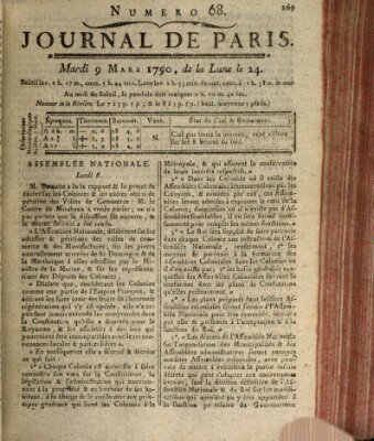 Journal de Paris 〈Paris〉 Dienstag 9. März 1790