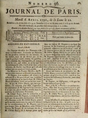 Journal de Paris 〈Paris〉 Dienstag 6. April 1790