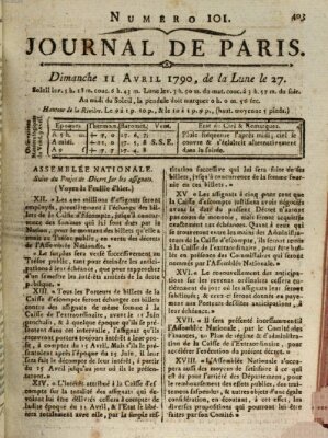 Journal de Paris 〈Paris〉 Sonntag 11. April 1790