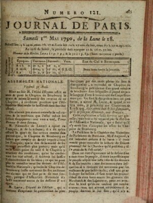 Journal de Paris 〈Paris〉 Samstag 1. Mai 1790