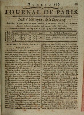 Journal de Paris 〈Paris〉 Donnerstag 6. Mai 1790