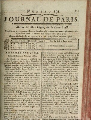 Journal de Paris 〈Paris〉 Dienstag 11. Mai 1790