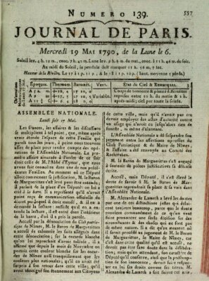 Journal de Paris 〈Paris〉 Mittwoch 19. Mai 1790