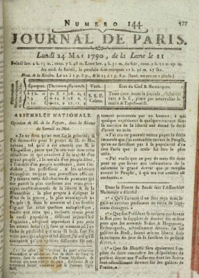 Journal de Paris 〈Paris〉 Montag 24. Mai 1790