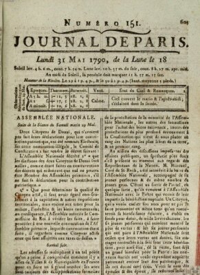 Journal de Paris 〈Paris〉 Montag 31. Mai 1790