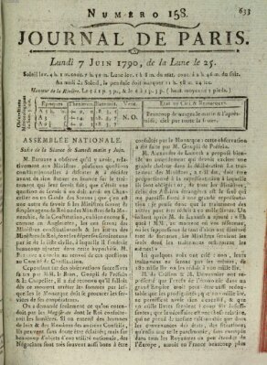 Journal de Paris 〈Paris〉 Montag 7. Juni 1790