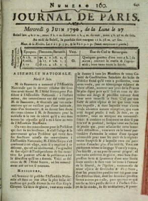 Journal de Paris 〈Paris〉 Mittwoch 9. Juni 1790