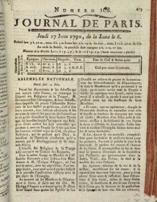 Journal de Paris 〈Paris〉 Donnerstag 17. Juni 1790