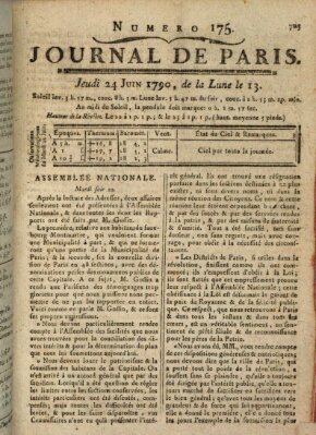 Journal de Paris 〈Paris〉 Donnerstag 24. Juni 1790