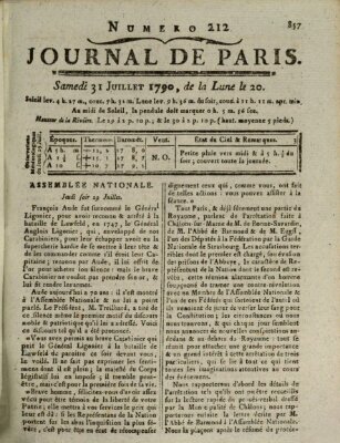 Journal de Paris 〈Paris〉 Samstag 31. Juli 1790