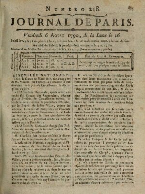 Journal de Paris 〈Paris〉 Freitag 6. August 1790