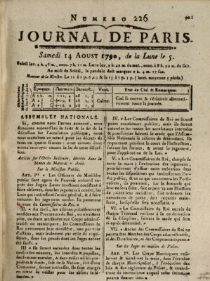 Journal de Paris 〈Paris〉 Samstag 14. August 1790