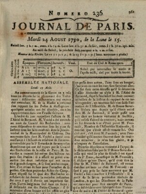 Journal de Paris 〈Paris〉 Dienstag 24. August 1790