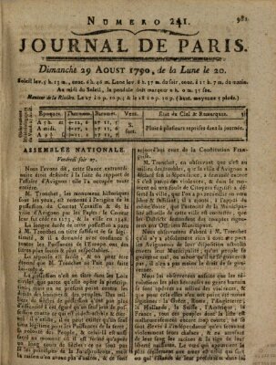 Journal de Paris 〈Paris〉 Sonntag 29. August 1790