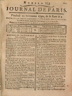 Journal de Paris 〈Paris〉 Freitag 10. September 1790