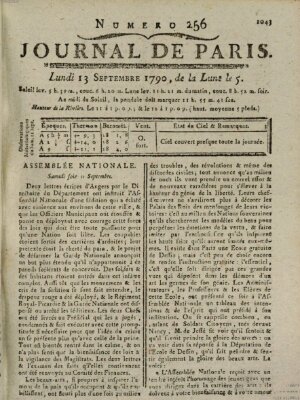 Journal de Paris 〈Paris〉 Montag 13. September 1790