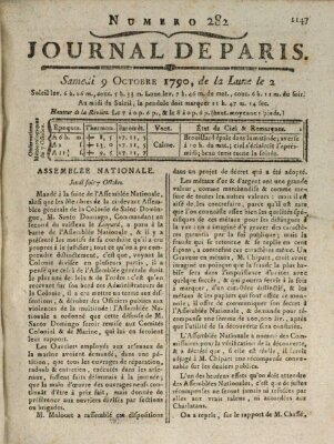 Journal de Paris 〈Paris〉 Samstag 9. Oktober 1790