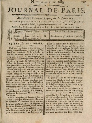 Journal de Paris 〈Paris〉 Dienstag 12. Oktober 1790