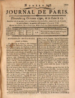 Journal de Paris 〈Paris〉 Sonntag 24. Oktober 1790