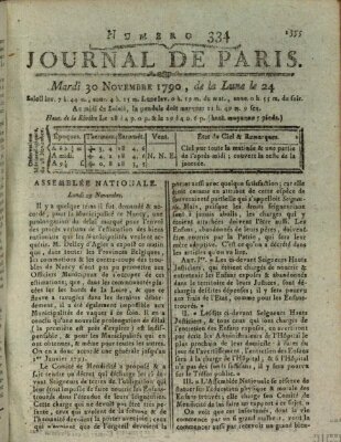 Journal de Paris 〈Paris〉 Dienstag 30. November 1790