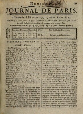 Journal de Paris 〈Paris〉 Sonntag 6. Februar 1791