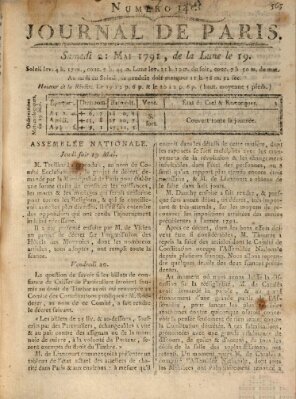 Journal de Paris 〈Paris〉 Samstag 21. Mai 1791