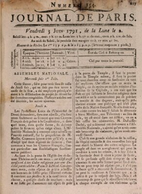 Journal de Paris 〈Paris〉 Freitag 3. Juni 1791