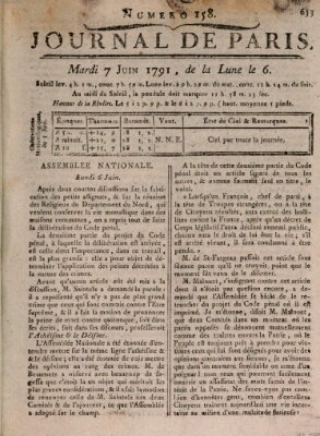 Journal de Paris 〈Paris〉 Dienstag 7. Juni 1791