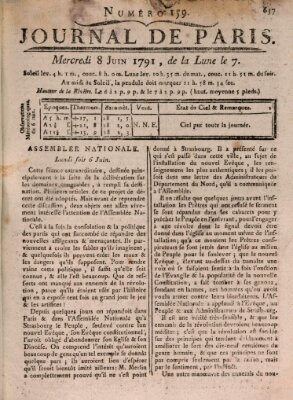 Journal de Paris 〈Paris〉 Mittwoch 8. Juni 1791