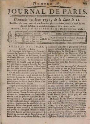 Journal de Paris 〈Paris〉 Sonntag 12. Juni 1791