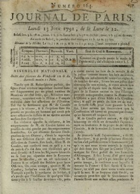 Journal de Paris 〈Paris〉 Montag 13. Juni 1791