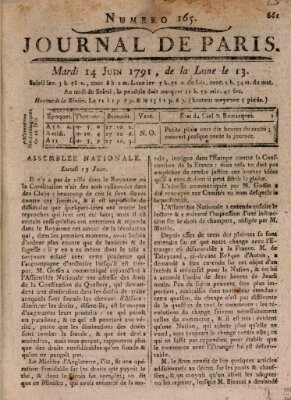 Journal de Paris 〈Paris〉 Dienstag 14. Juni 1791