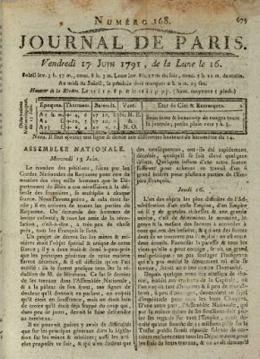 Journal de Paris 〈Paris〉 Freitag 17. Juni 1791