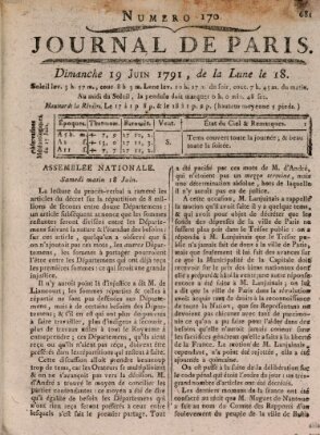 Journal de Paris 〈Paris〉 Sonntag 19. Juni 1791