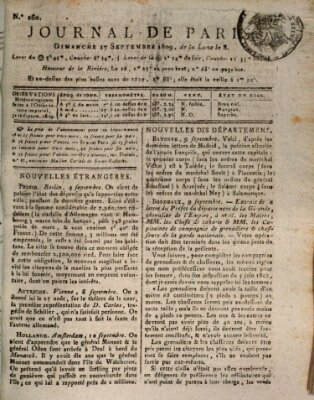 Journal de Paris 〈Paris〉 Sonntag 17. September 1809