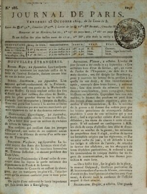 Journal de Paris 〈Paris〉 Freitag 13. Oktober 1809