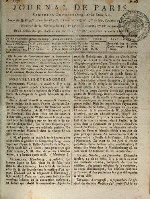 Journal de Paris 〈Paris〉 Samstag 14. Oktober 1809