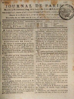 Journal de Paris 〈Paris〉 Dienstag 7. November 1809