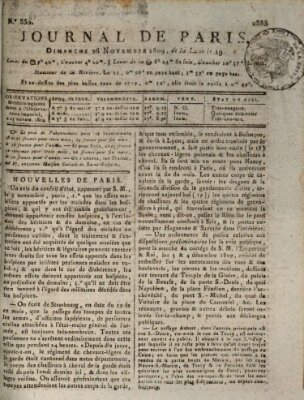 Journal de Paris 〈Paris〉 Sonntag 26. November 1809