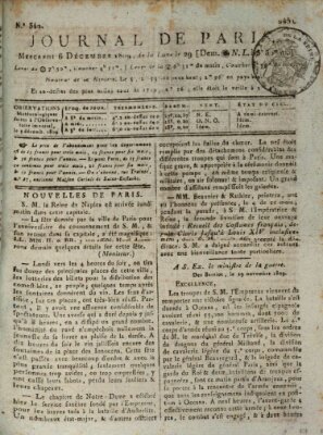 Journal de Paris 〈Paris〉 Mittwoch 6. Dezember 1809