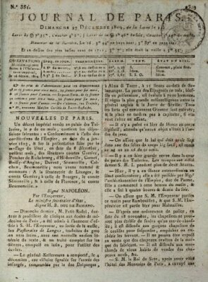 Journal de Paris 〈Paris〉 Sonntag 17. Dezember 1809