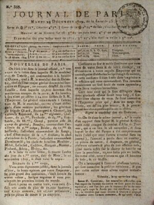 Journal de Paris 〈Paris〉 Dienstag 19. Dezember 1809