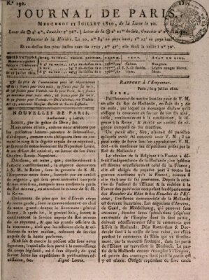 Journal de Paris 〈Paris〉 Mittwoch 11. Juli 1810