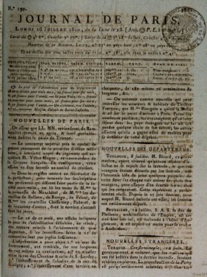 Journal de Paris 〈Paris〉 Montag 16. Juli 1810