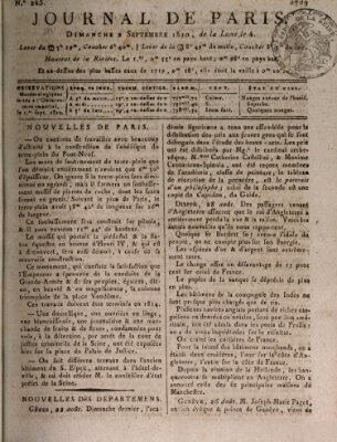 Journal de Paris 〈Paris〉 Sonntag 2. September 1810