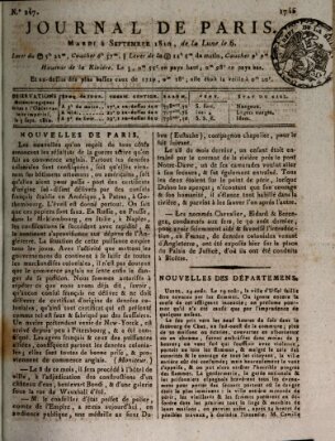 Journal de Paris 〈Paris〉 Dienstag 4. September 1810