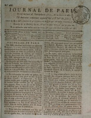 Journal de Paris 〈Paris〉 Sonntag 23. September 1810