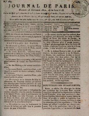 Journal de Paris 〈Paris〉 Dienstag 16. Oktober 1810