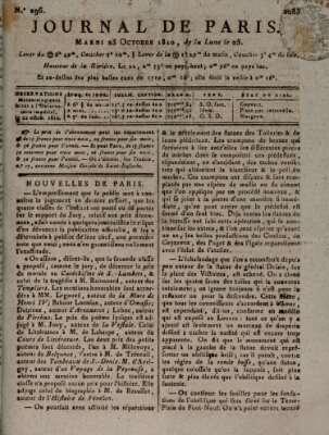 Journal de Paris 〈Paris〉 Dienstag 23. Oktober 1810